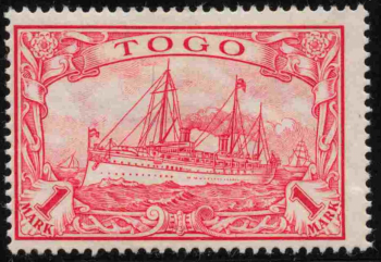 Togo German Post Michel 16 * unused Imperial Yacht