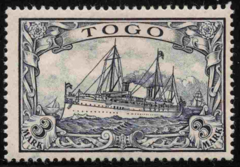 Togo German Post Michel 18 * unused Imperial Yacht