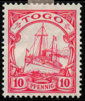 Togo German Post Michel 22 * unused Imperial Yacht