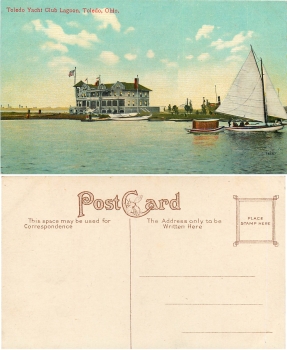 Ohio Toledo Yacht Club Lagoon *ca.1910