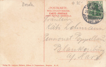 Trachenberge Dresden Wilder Mann o 1906