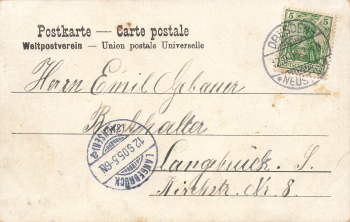 Trachenberge Dresden Maria-Annastrasse mit Eichenhof o 1905