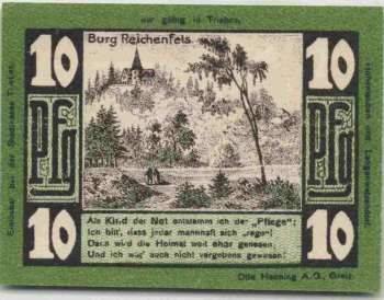 Triebes Hohenleuben Langenwetzendorf Notgeld 1921