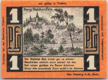 Triebes Hohenleuben Langenwetzendorf Notgeld 1921