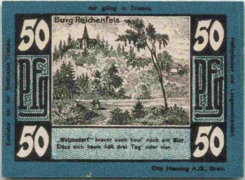 Triebes, Hohenleuben, Langenwetzendorf emergency money (Notgeld) 1921
