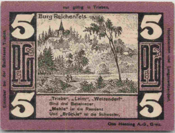 Triebes Hohenleuben Langenwetzendorf Notgeld 1921