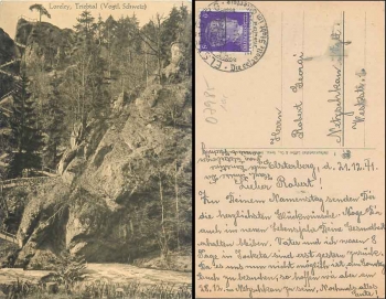 08543 Pöhl  Triebtal Loreley Vogtland o 28.12.1941