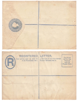 Trinidad Registration Two Pence Registered Letter Victoria 1882 *