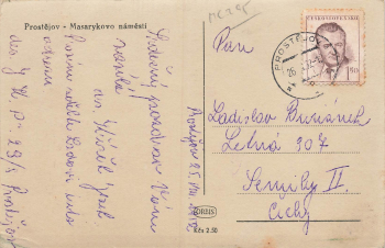 Prostejov Masarykovo namesti  Mähren Proßnitz o 1952