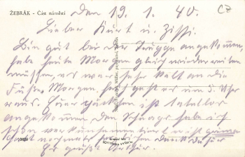 Zebrak Böhmen Bettlern gebraucht 1940