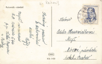 Tepla Morovy sloup Böhmen Tepl * um 1950