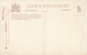 Hameln Oster Strasse Künstlerkarte Charles E. Flower Tucks Oilette * um 1910