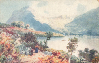 Honister Crag and Buttermere artist's card Tucks Oilette * circa 1910
