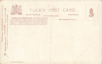 Honister Crag and Buttermere artist's card Tucks Oilette * circa 1910