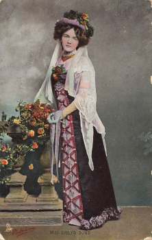 Miss Evelyn Bond Opernsängerin Tucks Post Card Photochromie o 1915