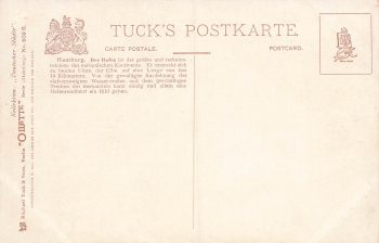 Hamburg Hafen Künstlerkarte Fritz von Kamptz Tucks Oilette * um 1910