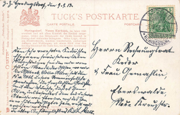 Heringsdorf Neues Kurhaus Künstlerkarte Tucks Oilette o 1913