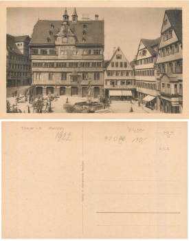 Tübingen Marktplatz * ca.1922