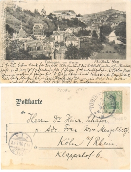 Tübingen von Westen o 13.07.1904