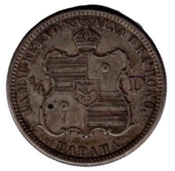 USA Hawaii 1/4 Dollar 1883 Kalakaua I. 