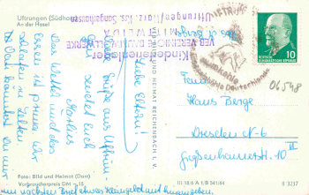 06536 Uftrungen Südharz an der Hasel o 1964