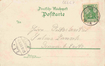 Uichteritz Weissenfels Gruss aus dem Deutschen Haus Litho o 1903