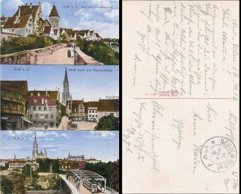 Ulm Donau AK o 16.11.1916