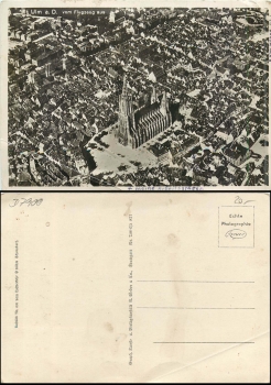 Ulm Danube aerial view * around 1940