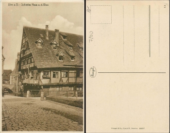 Ulm Danube Leaning House on the Blau * around 1920