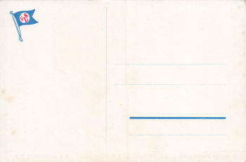 United States Lines S.S. President Roosevelt artist card Willy Stöwer * ca. 1914