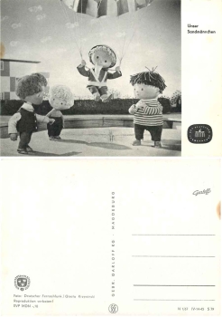 Unser Sandmännchen als Fallschirmspringer S79 DDR Kinderfernsehen *1967 