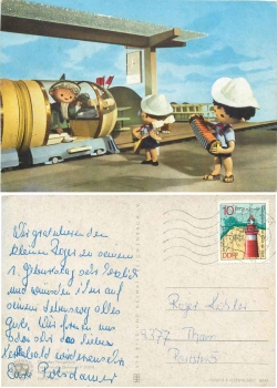 Unser Sandmännchen im Zug 6243 DDR Kinderfernsehen o 1973