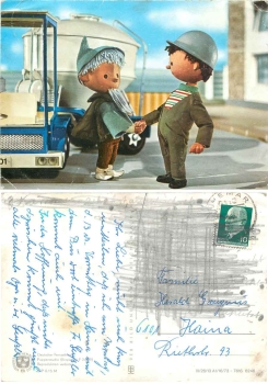 Our sandman with construction workers 6246 GDR children's television o 1970