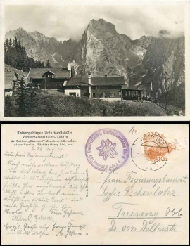 Unterkunftshütte Vorderkaiserfelden Tirol o 22.8.1930