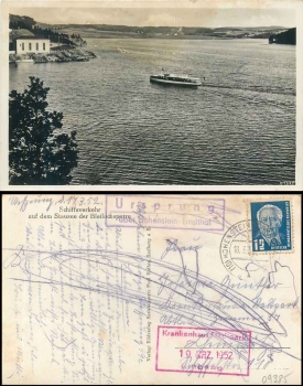 09385 Ursprung via Hohenstein-Ernstthal country postmark on postcard o 18.3.1957