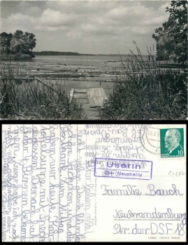 17237 Userin about Neustrelitz country postmark at the Useriner mill o 23.8.1962 Hanich0536