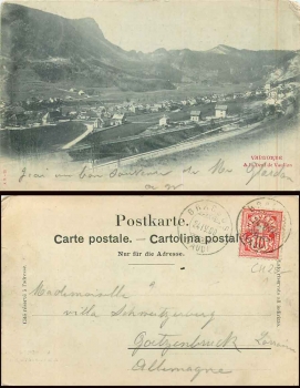 Vallorbe Schweiz o 24.4.1900