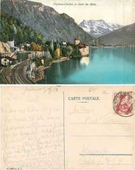 Veytaux-Chillon et Dent du Midi, o 1.4.1910