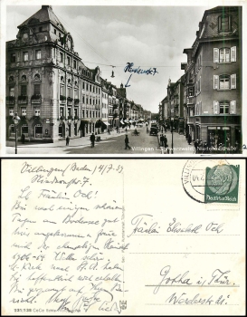 Villingen Schwarzwald Niedere Strasse o 4.7.1939