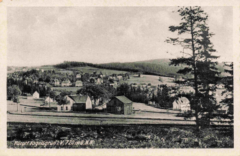 08209 Vogelsgrün Vogtland Totalansicht * um 1950