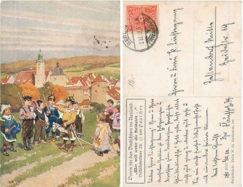 Paul Hey "Who wants to join the soldiers" folk song card No.17 o December 2nd, 1922