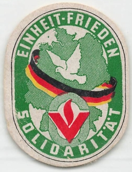 Popular Solidarity Unity Peace Solidarity Vignette around 1950