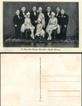 Zwerge, Kleine Menschen, W. Berndts Liliput-Künstler-Musik-Revue, * ca. 1920