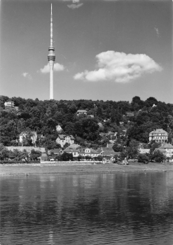 Wachwitz Dresden Restaurant Elbterrassen TV Tower *1969 Hanich2135