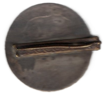 Waffenbrüderschaft 1.WK Deutschland - Österreich 1914 zu Brosche verarbeitete Silbermedaille