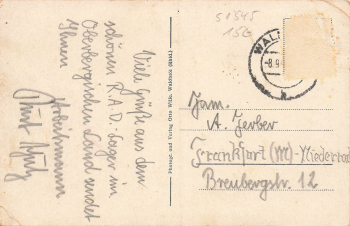 51545 Waldbröl Strandbad Restaurant gebr. ca. 1940