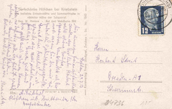 04736 Waldheim Schloss Kriebstein o 1953