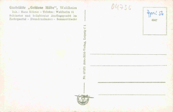 04736 Waldheim Restaurant "Goldene Höhe" * um 1940