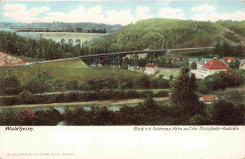 04736 Waldheim Eisenbahn Viadukt * um 1900