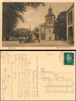 Walsrode church with monument o 24.5.29